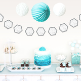 Reversible Happy Eid Hexagon Banner