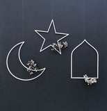 Crescent, Star and Arch Hanging Shapes