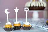 Acrylic Pick/Stirrers Happy Eid - Silver Lining UK