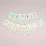 Glitter Star Garland - Silver - Silver Lining UK