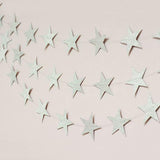 Glitter Star Garland - Silver - Silver Lining UK