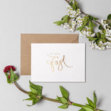 Eat, Pray, Fast Ramadan Greeting Card - Snowdrop White - Silver Lining UK
