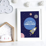 Quran Quote Children’s Islamic Art Print - Silver Lining UK