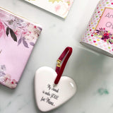 Fine Bone China Mother Hadith Heart - Silver Lining UK