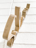salam wooden word art