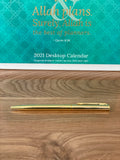 Gold engraved ‘He is the best of planners’ pen.
