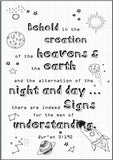 Heavens & Earth Art Print- Grid Collection - Silver Lining UK