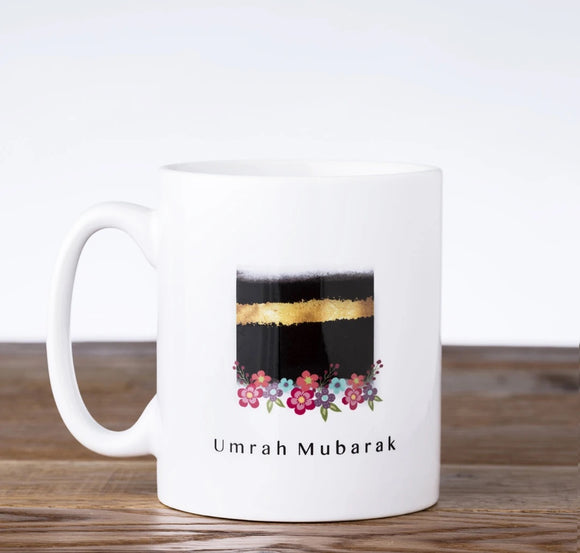 Floral Umrah Mubarak Mug