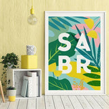 Tropical Sabr Islamic Art Print - Silver Lining UK
