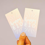 Happy Eid Ombré Gift Tags - Silver Lining UK
