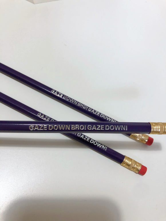 Gaze Down Bro! Pencil - Silver Lining UK