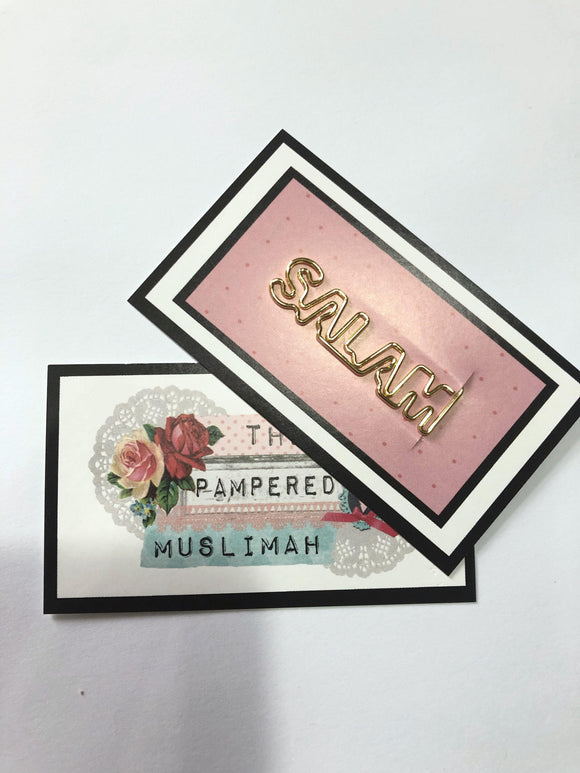 Deen Inspired Paper Clip / Bookmark - Salam - Silver Lining UK