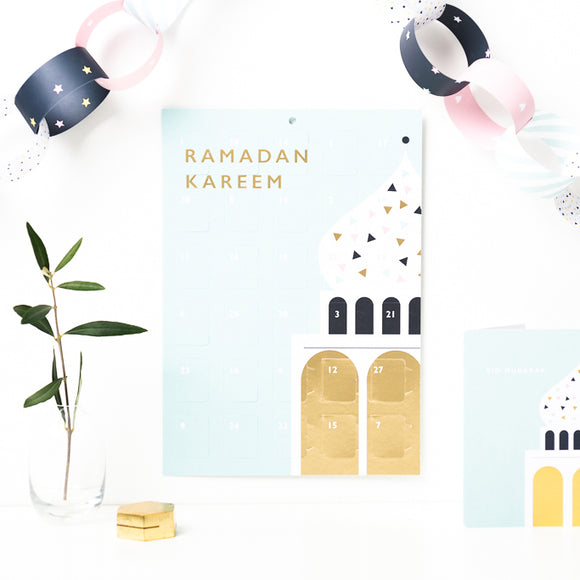 Mosque Ramadan Kareem Children's Countdown to Eid Good Deeds Paper Calendar